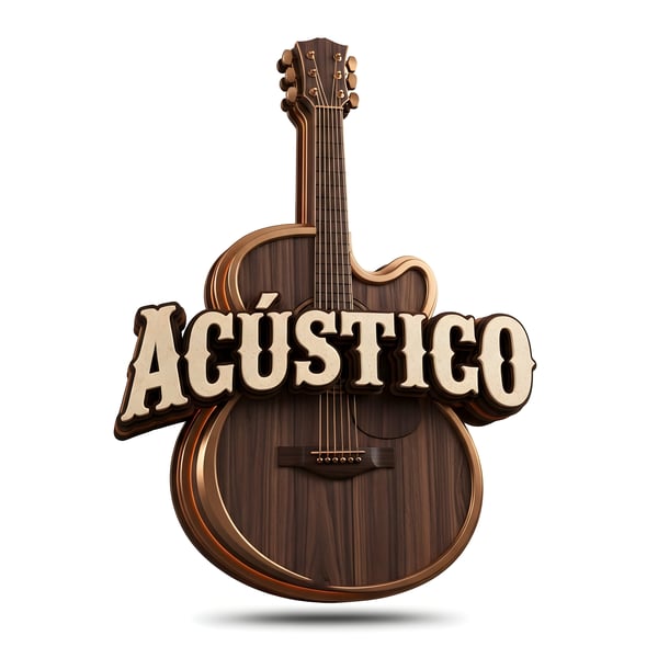 SELO 3D SERTANEJO VIOLÃO DE MADEIRA ACÚSTICO SERTANEJO 02