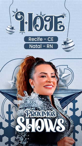 BWB AGENDA DE SHOWS NATAL FENOMENAL STORY PSD EDITAVEL