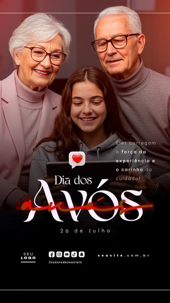 DIA DOS AVÓS 26 DE JULHO STORY SOCIAL MEDIA PSD EDITÁVEL 9