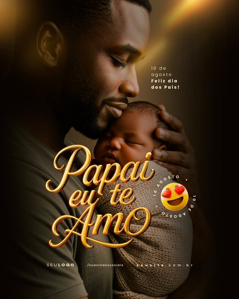 DIA DOS PAIS 10 DE AGOSTO SOCIAL MEDIA PSD EDITÁVEL 6