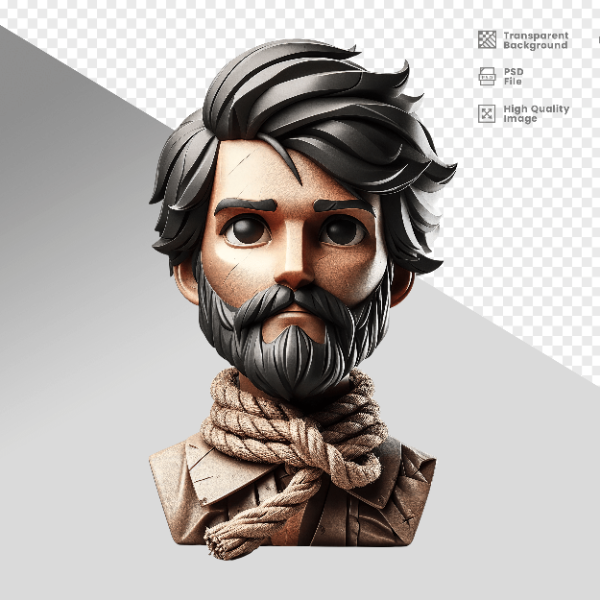 MASCOT 3D TIRADENTES  - 21  DE ABRIL DIA DE TIRADENTES