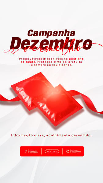 FLYER PARA DEZEMBRO VERMELHO MÊS DA LUTA CONTRA AIDS PSD EDITÁVEL 7