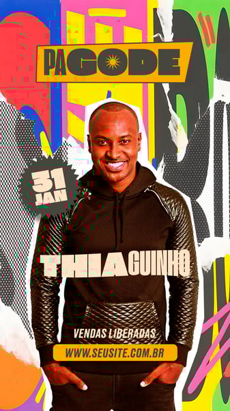 FLYER EVENTO SHOW PAGODE THIAGUINHO PSD STORY 76