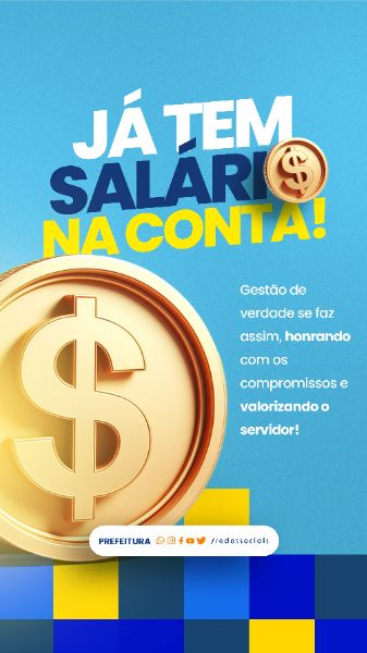 STORY - TÁ NA CONTA - JÁ TEM SALÁRIO NA CONTA