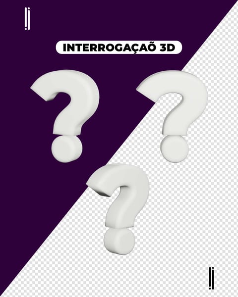 PONTO DE INTERROGAÇÃO | ELEMENTO 3D