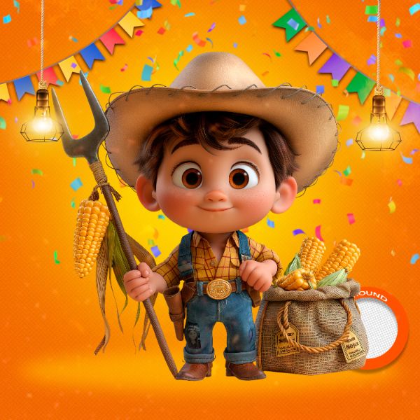 MASCOTES DE FESTA JUNINA MODELO 124