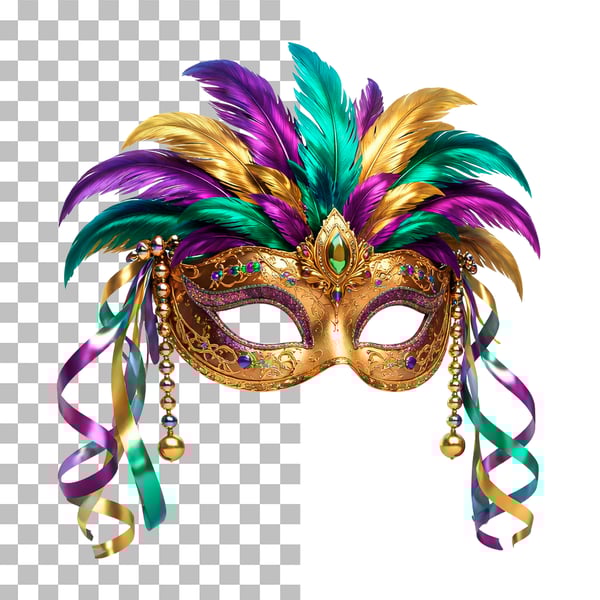 MÁSCARA DE CARNAVAL PNG TRANSPARENTE