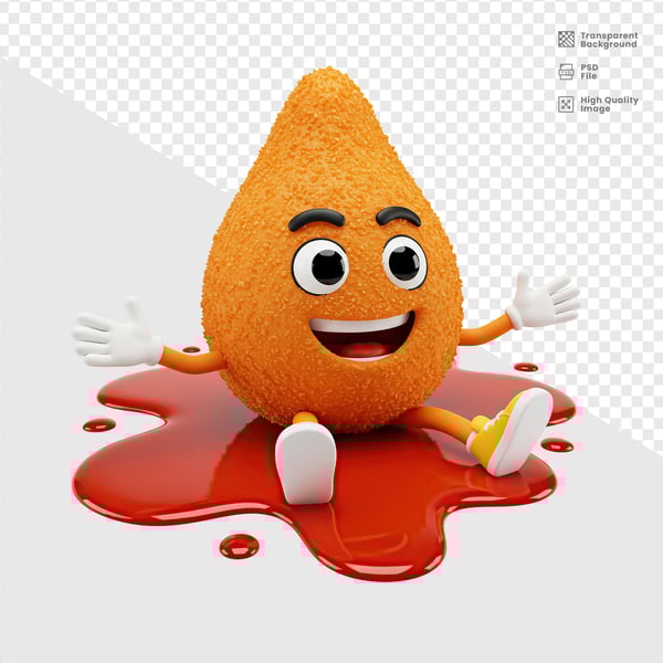 MASCOTE 3D COXINHA 13