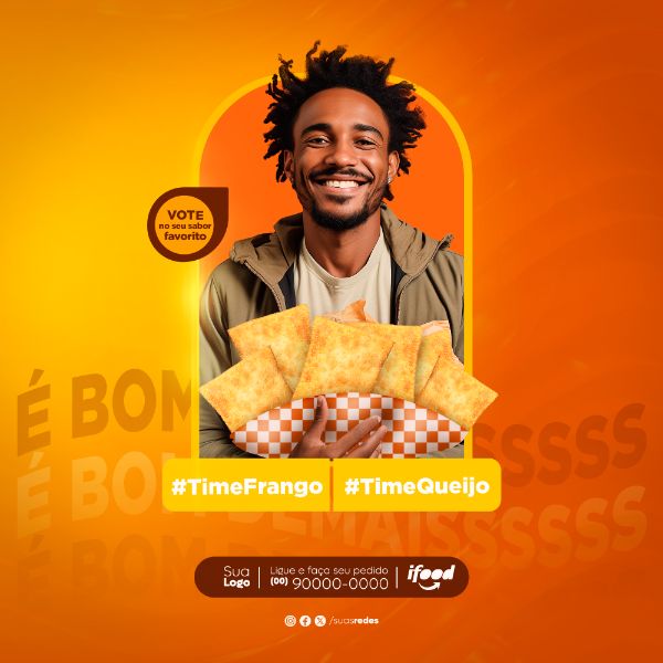 SABOR FAVORITO PASTELARIA PASTEL SOCIAL MEDIA POST