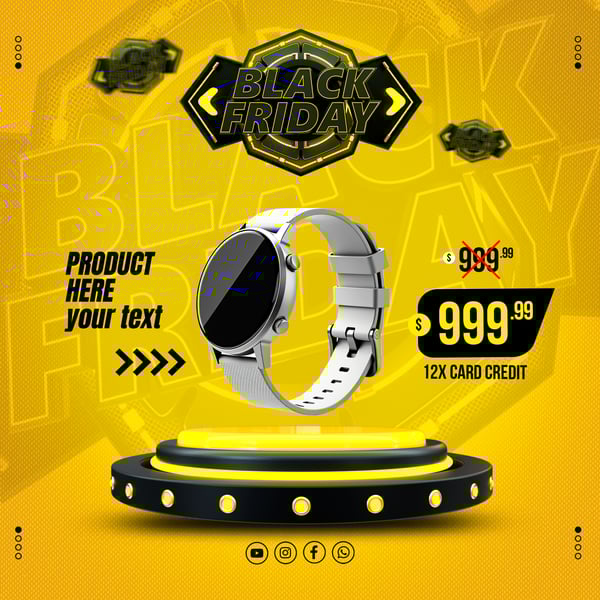 BLACK FRIDAY REDES SOCIAIS PSD EDITÁVEL