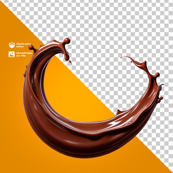 SPLASH CHOCOLATE LIQUIDO PARA COMPOSIÇÃO PNG