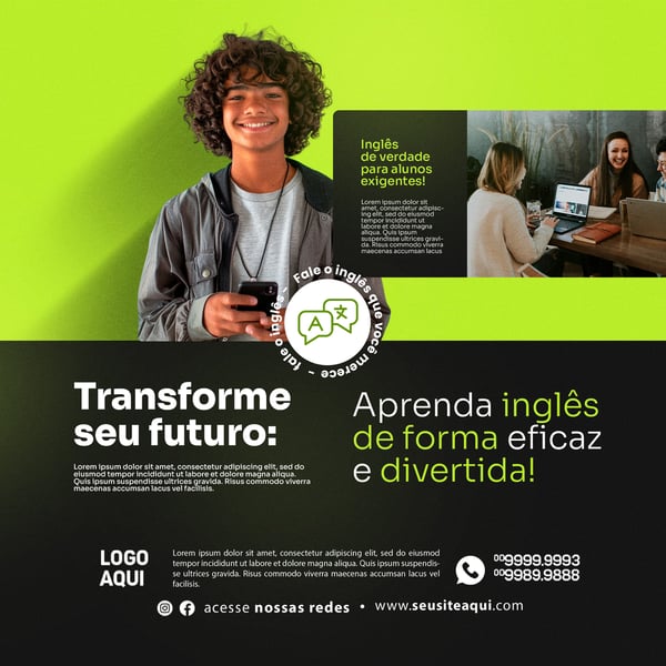 ESCOLA DE INGLÊS - TRANSFORME SEU FUTURO