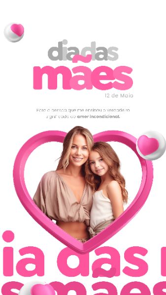 TEMPLATE FELIZ DIA DAS MÃES POST INSTAGRAM STORIES