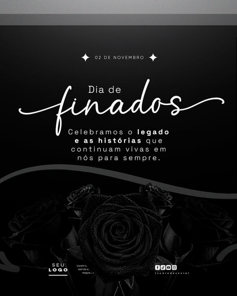 DIA DE FINADOS 02 DE NOVEMBRO SOCIAL MEDIA PSD EDITÁVEL 5