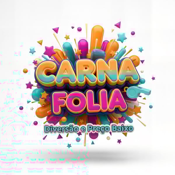 SELO 3D CARNAVAL FOLIA DIVERSÃO E PREÇO BAIXO 06