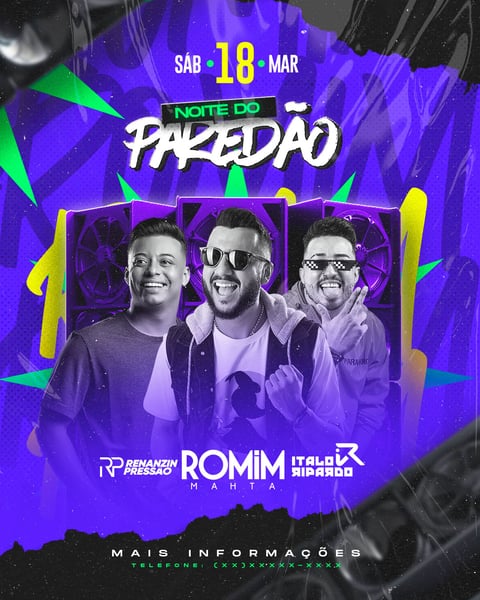 FLYER EVENTO SHOW PSD EDITÁVEL