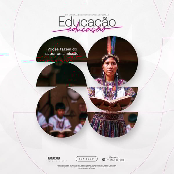 DIA NACIONAL DOS PROFISSIONAIS DA EDUCAÇÃO 06 DE AGOSTO FLYER SOCIAL MEDIA PSD EDITÁVEL 14