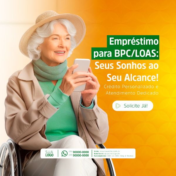EMPRÉSTIMO CONSIGNADO BPC LOAS SOCIAL MEDIA POST FEED