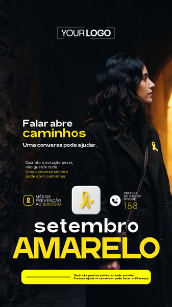 STORY SETEMBRO AMARELO MÊS DE PREVENÇÃO AO SUICÍDIO SOCIAL MEDIA PSD EDITÁVEL 02
