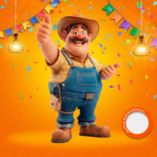 MASCOTES DE FESTA JUNINA MODELO 08