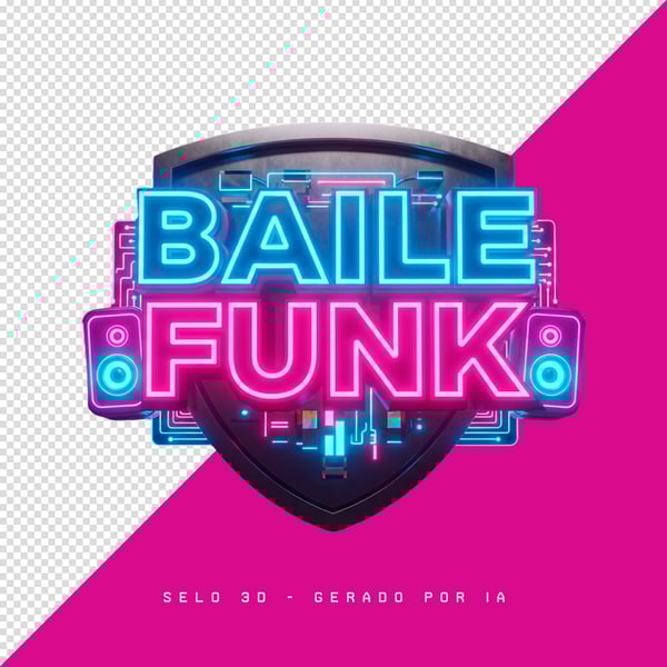 SELO 3D BAILE FUNK 4.0 GERADO POR IA