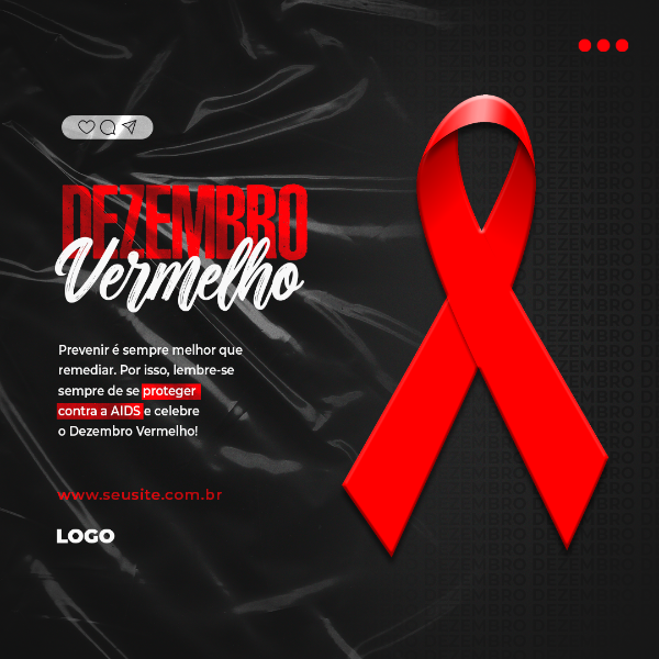 DEZEMBRO VERMELHO LUTA CONTRA A AIDS FEED SOCIAL MEDIA