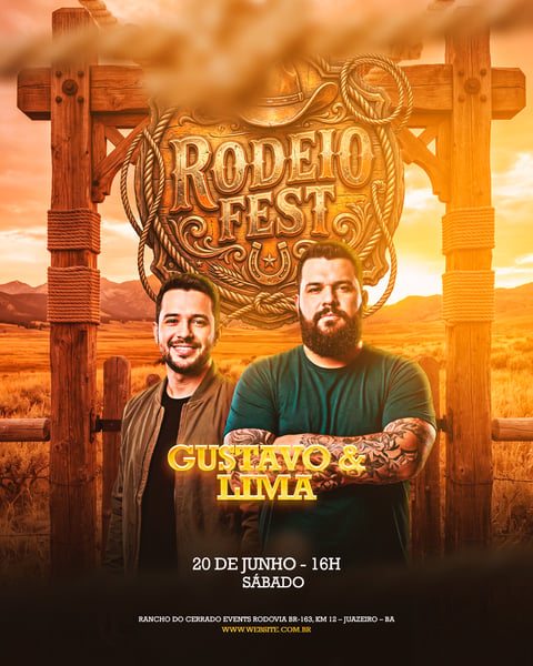 FLYER DE SHOWS RODEIO FEST FEED 218