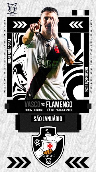 FLYER ESPORTIVO FUTEBOL BRASILEIRÃO 2024 VASCO