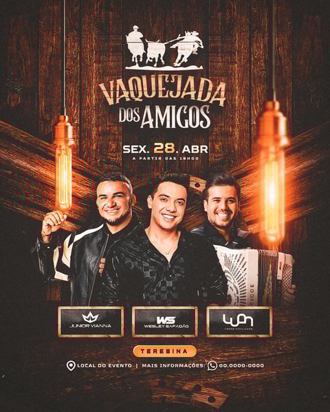 HWC FLYER SHOW, VAQUEJADA DOS AMIGOS, SOCIAL MEDIA ARTISTAS E EVENTOS