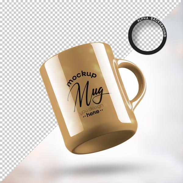 MOCKUP CANECA COPO DESIGN TEMPLATE TOTALMENTE EDITÁVEL PSD