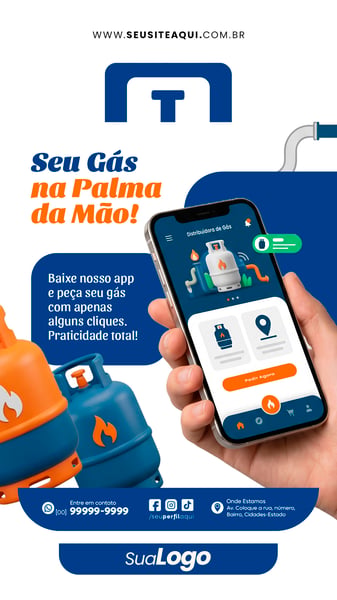 STORY DISTRIBUIDORA DE GÁS SOCIAL MEDIA PSD EDITÁVEL TEMPLATE 04