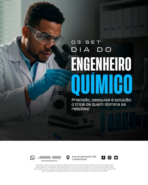 3 DE SETEMBRO DIA DO ENGENHEIRO QUIMICO