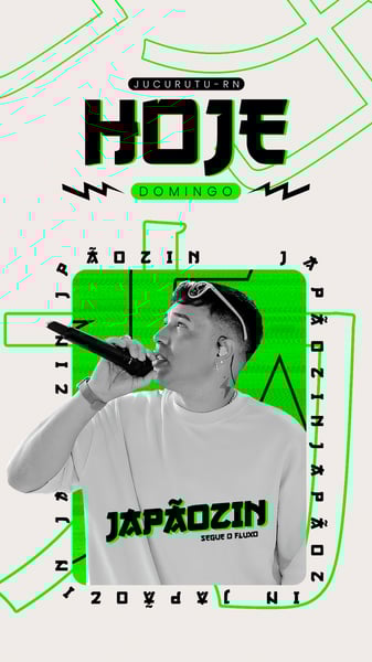 AGENDA SEMANAL DE SHOWS JAPÃOZIN STORY PSD EDITÁVEL