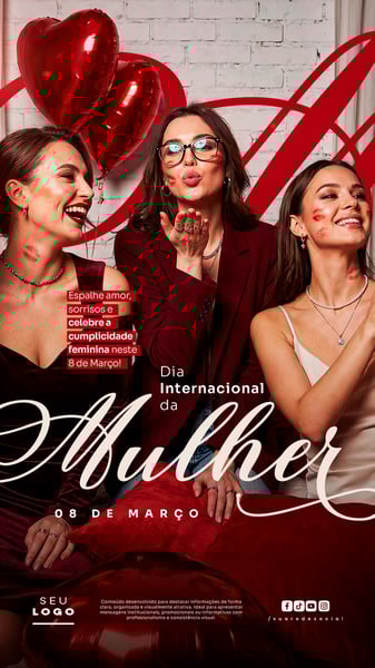 DIA INTERNACIONAL DA MULHER 08 DE MARÇO STORY SOCIAL MEDIA PSD EDITÁVEL 5