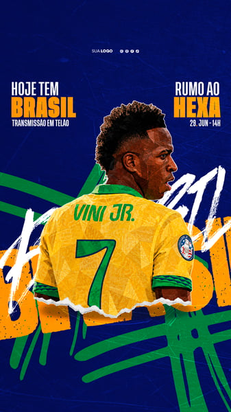 COPA DO MUNDO JOGO BRASIL FUTEBOL VINI JR 01 STORY