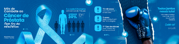 NOVEMBRO AZUL MÊS DO COMBATE AO CÂNCER DE PRÓSTATA  CARROSSEL 2