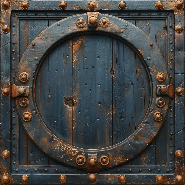 TAMPA DE MADEIRA COM METAL | ESCUDO | PARA COMPOSIÇÃO | BACKGROUND