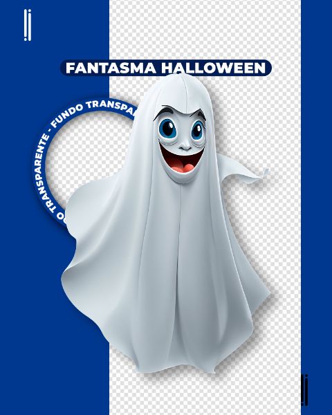 FANTASMA HALLOWEEN | IMAGEM SEM FUNDO | ELEMENTO 3D | PNG