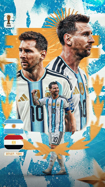 FLYER MATCHDAY MESSI ARGENTINA COPA 2026