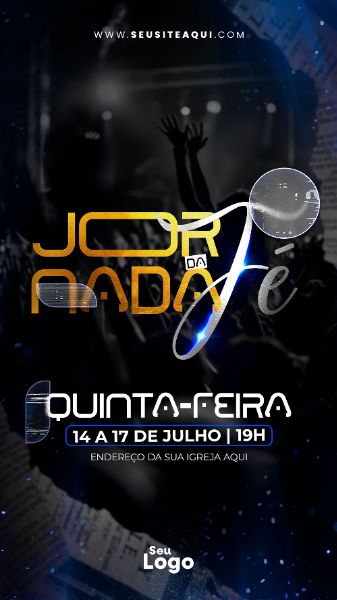 STORY - FLYER JORNADA DA FÉ - IGREJA, CHURCH, GOSPEL | PSD EDITÁVEL