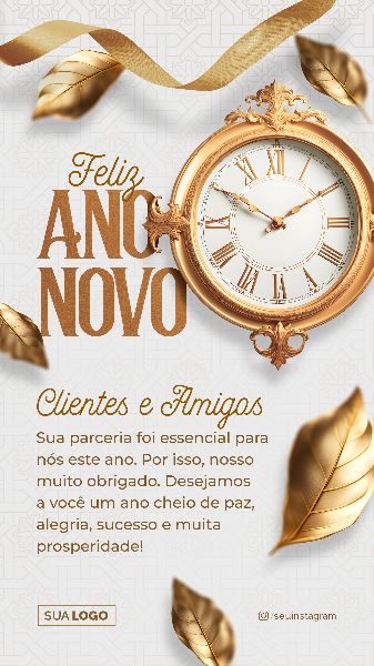 SOCIAL MEDIA - ANO NOVO FELIZ 2024 - NEW YEAR HAPPY 2024 - 30 STORY