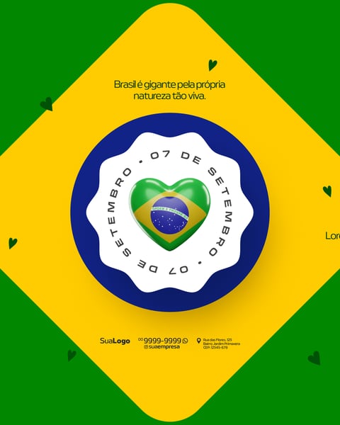 SOCIAL MEDIA INDEPENDÊNCIA DO BRASIL 7 DE SETEMBRO