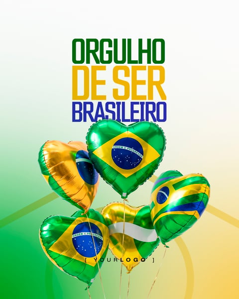 SOCIAL MEDIA ORGULHO DE SER BRASILEIRO 7 DE SETEMBRO PSD EDITÁVEL