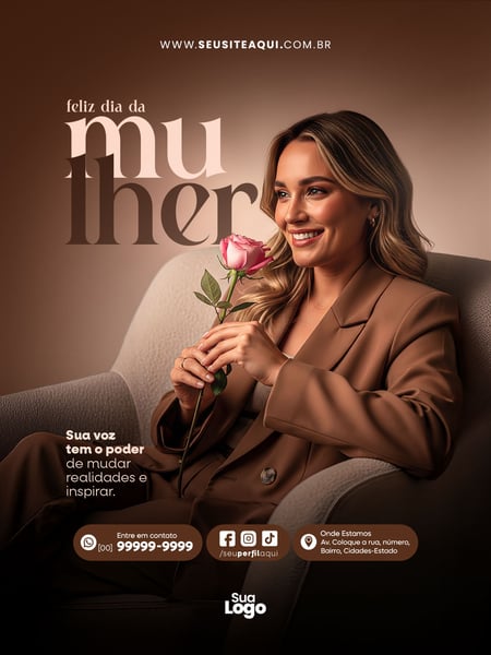 FEED DIA DA MULHER SOCIAL MEDIA PSD EDITÁVEL 10