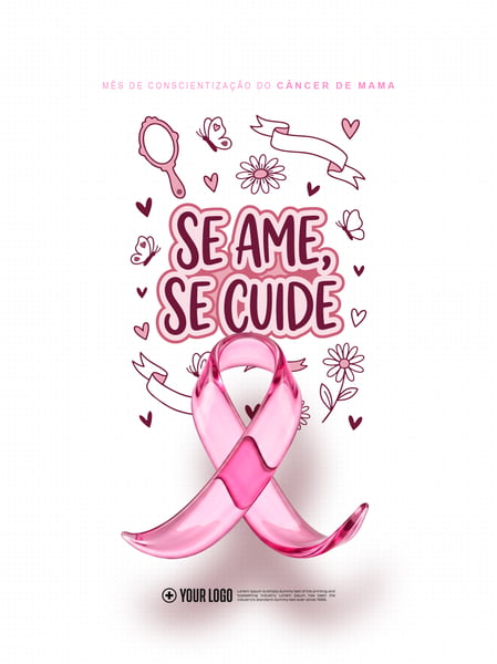 MÊS DE CONSCIENTIZAÇÃO DO CÂNCER DE MAMA CAMPANHA SOCIAL MEDIA PSD