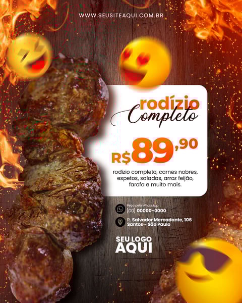 FEED VERTICAL - AÇOUGUE | CARNE | CHURRASCO | SOCIAL MEDIA | PSD EDITÁVEL