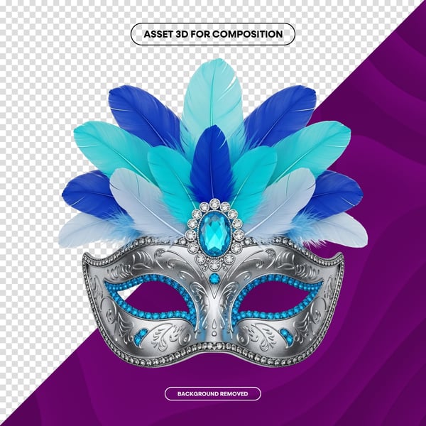 MÁSCARA DE CARNAVAL FESTA BRASIL PNG COMPOSIÇÃO 79 EDITADO