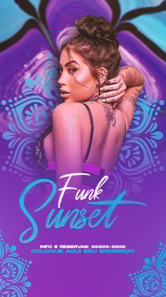 FLYER EVENTO FUNK SUNSET STORIES