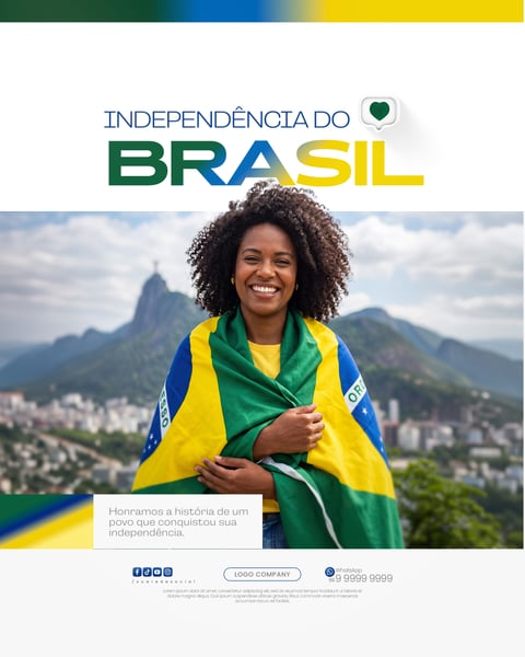 SETE DE SETEMBRO INDEPENDÊNCIA DO BRASIL SOCIAL MEDIA PSD EDITÁVEL 4