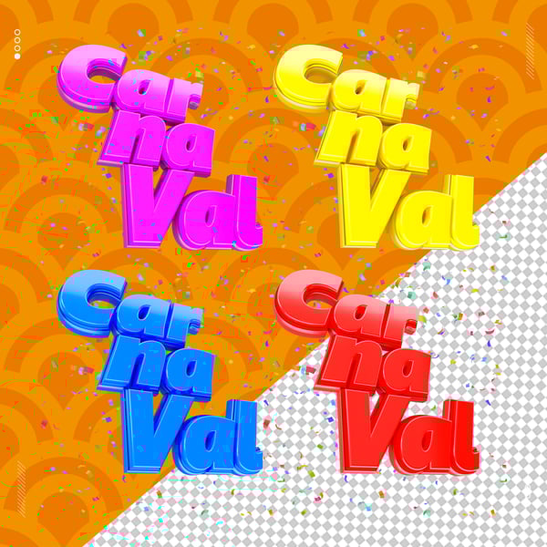 SELO 3D CARNAVAL PARA REDES SOCIAIS